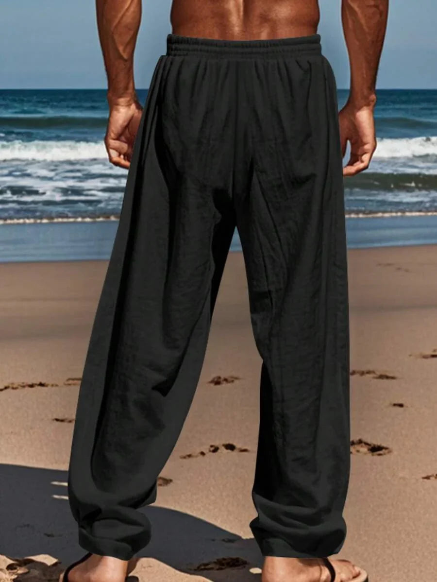 MATHIS | PANTALON LÉGER EN LIN AVEC CORDON - image 9