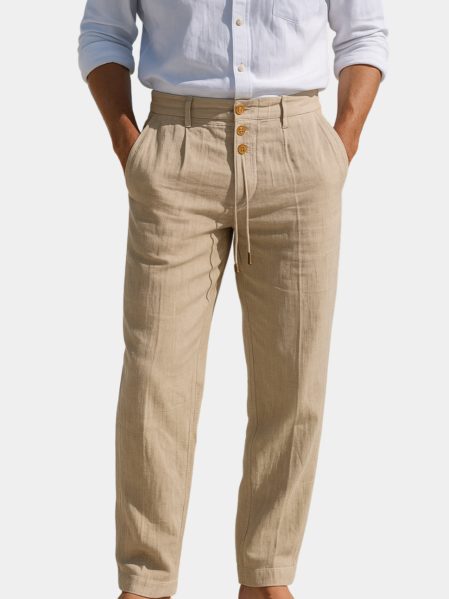 MATTEO | PANTALON D'ÉTÉ EN LIN LÉGER - image 1
