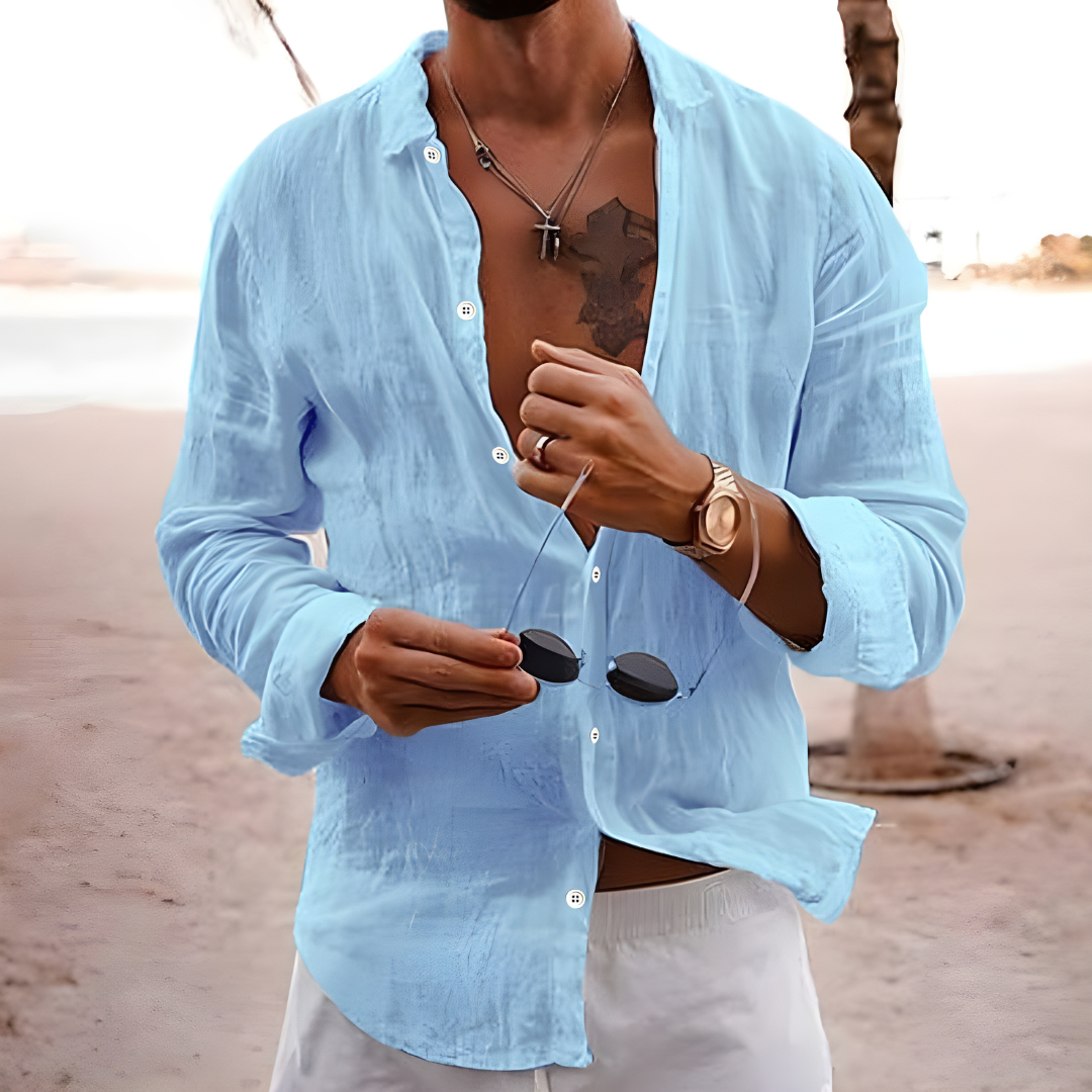 CHEMISE D'ÉTÉ EN COTON NATUREL - image 3