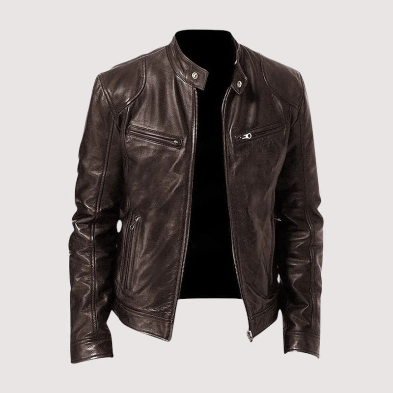 Louis Riviera | VESTE EN CUIR HAUT DE GAMME ÉLÉGANTE POUR HOMME - image 3