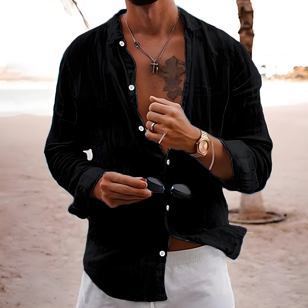 CHEMISE D'ÉTÉ EN COTON NATUREL - image 5