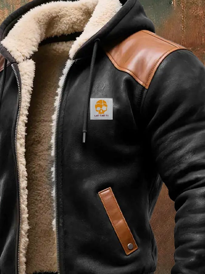 Louis Riviera | VESTE VINTAGE EN DAIM AVEC CAPUCHE - image 5