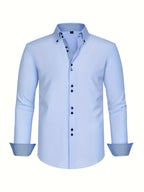 ALBERTO | CHEMISE ÉLÉGANTE LÉGÈRE AVEC DÉTAILS CONTRASTÉS - image 2