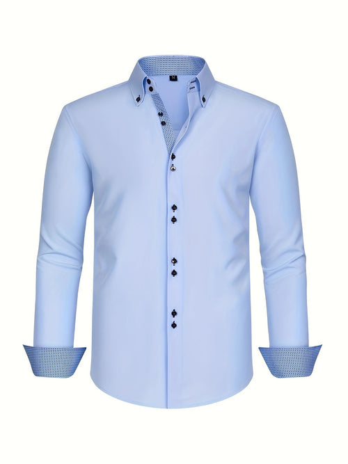 ALBERTO | CHEMISE ÉLÉGANTE LÉGÈRE AVEC DÉTAILS CONTRASTÉS - image 2