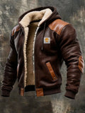 Louis Riviera | VESTE VINTAGE EN DAIM AVEC CAPUCHE - image 2