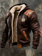 Louis Riviera | VESTE VINTAGE EN DAIM AVEC CAPUCHE - image 2