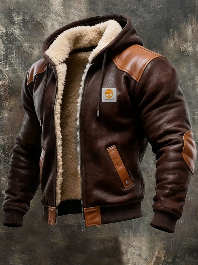 Louis Riviera | VESTE VINTAGE EN DAIM AVEC CAPUCHE - image 2