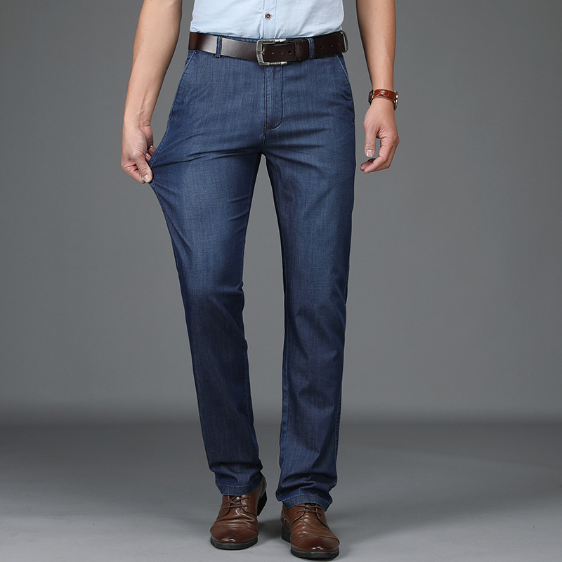 Jean En Denim Extensible À Coupe Classique Pour Homme - image 2