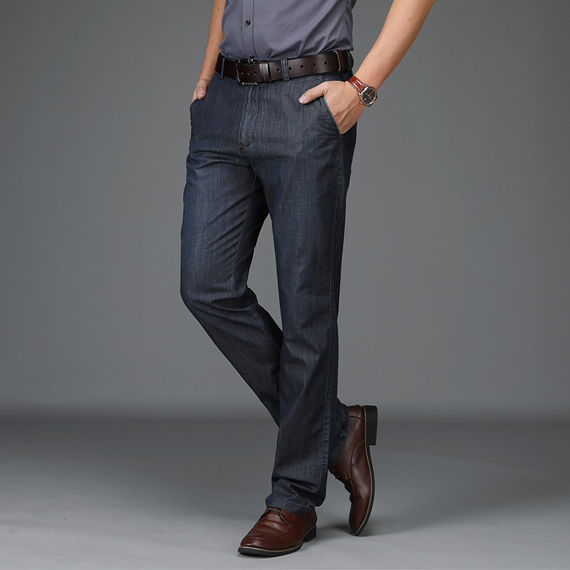 Jean En Denim Extensible À Coupe Classique Pour Homme - image 5
