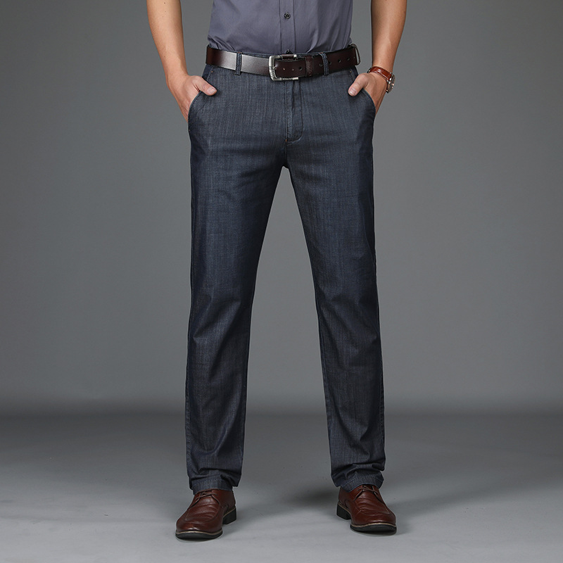 Jean En Denim Extensible À Coupe Classique Pour Homme - image 3