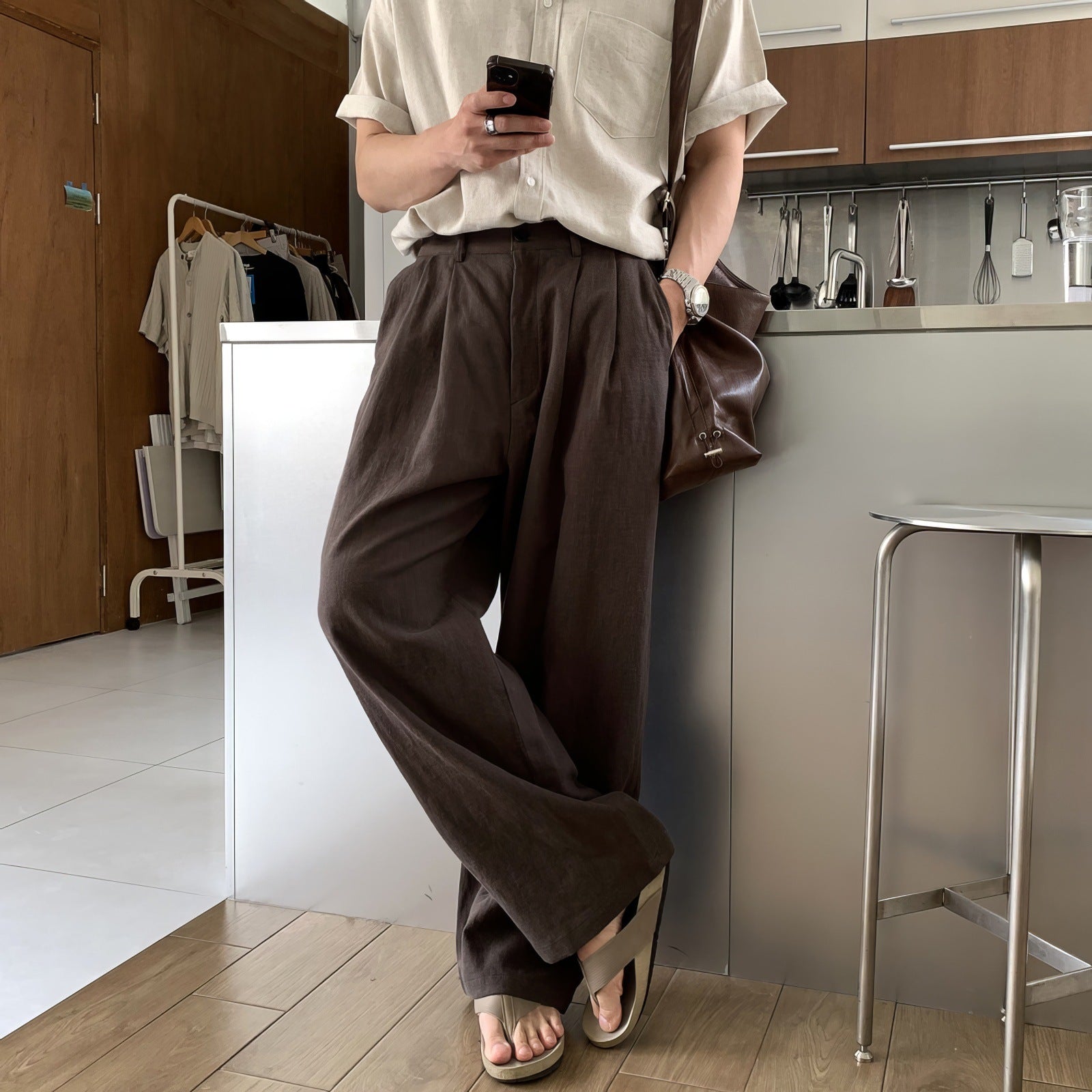 LOUIS | PANTALONS EN LIN À JAMBES LARGES - image 7