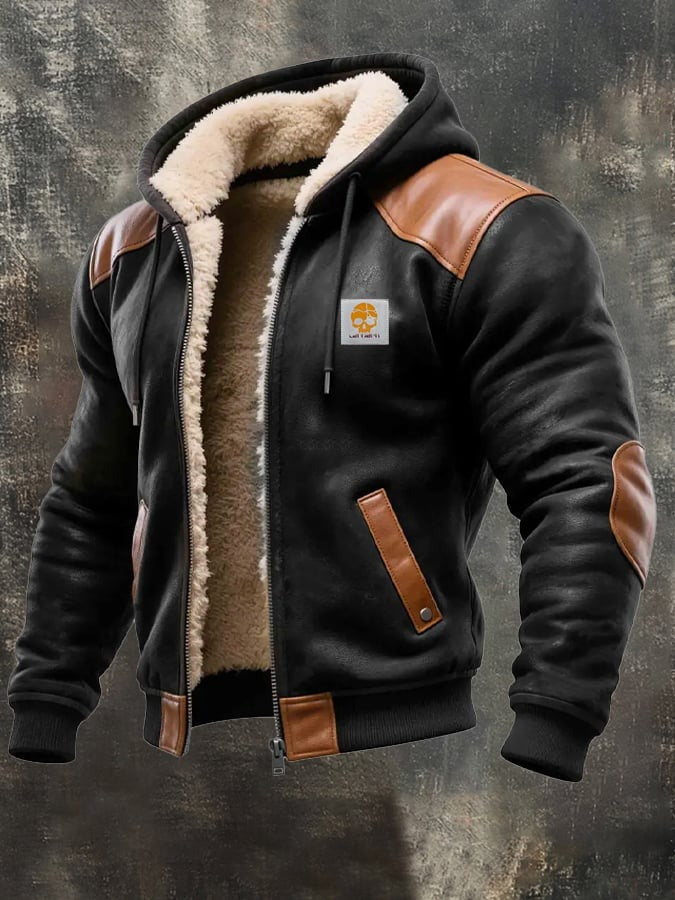 Louis Riviera | VESTE VINTAGE EN DAIM AVEC CAPUCHE - image 3