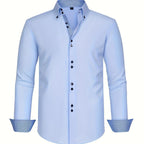 ALBERTO | CHEMISE ÉLÉGANTE LÉGÈRE AVEC DÉTAILS CONTRASTÉS - image 12