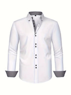 ALBERTO | CHEMISE ÉLÉGANTE LÉGÈRE AVEC DÉTAILS CONTRASTÉS - image 8