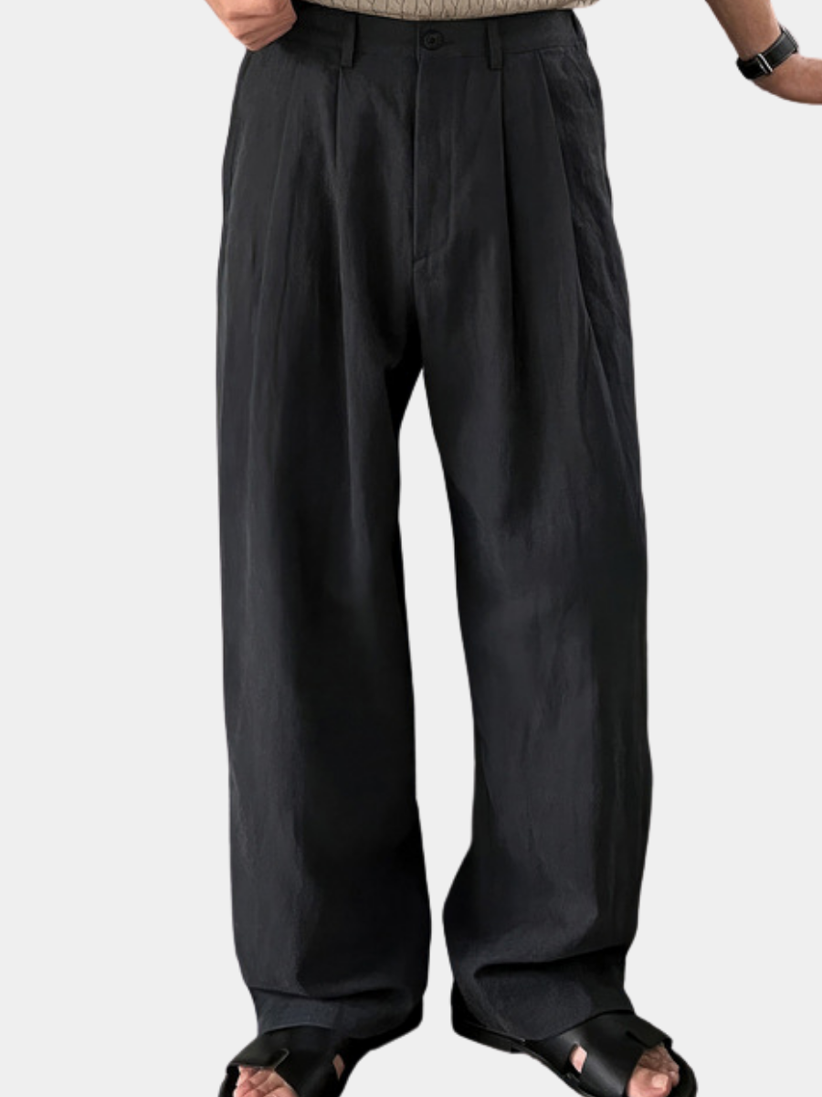 LOUIS | PANTALONS EN LIN À JAMBES LARGES - image 1