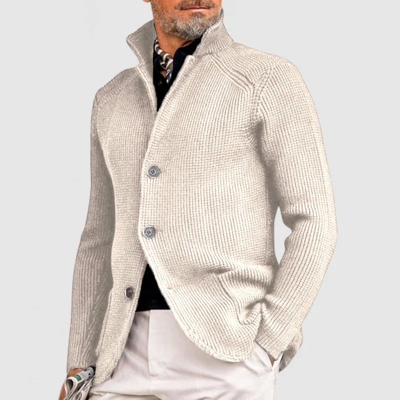 Louis Riviera | CARDIGAN EN MAILLE INTEMPORELLE - Blanc