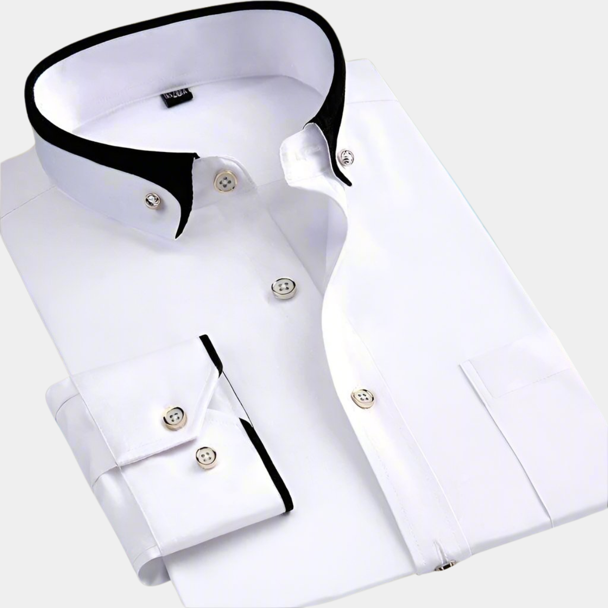 Louis Riviera | CHEMISE CLASSIQUE POUR HOMME À MANCHES LONGUES - Blanc