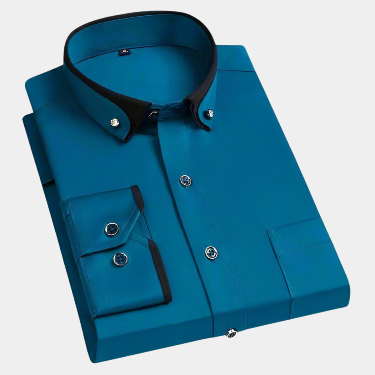 Louis Riviera | CHEMISE CLASSIQUE POUR HOMME À MANCHES LONGUES - Vert