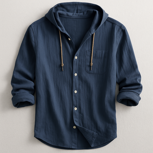 Louis Riviera | CHEMISE DE LUXE AVEC CAPUCHE - Bleu Marine