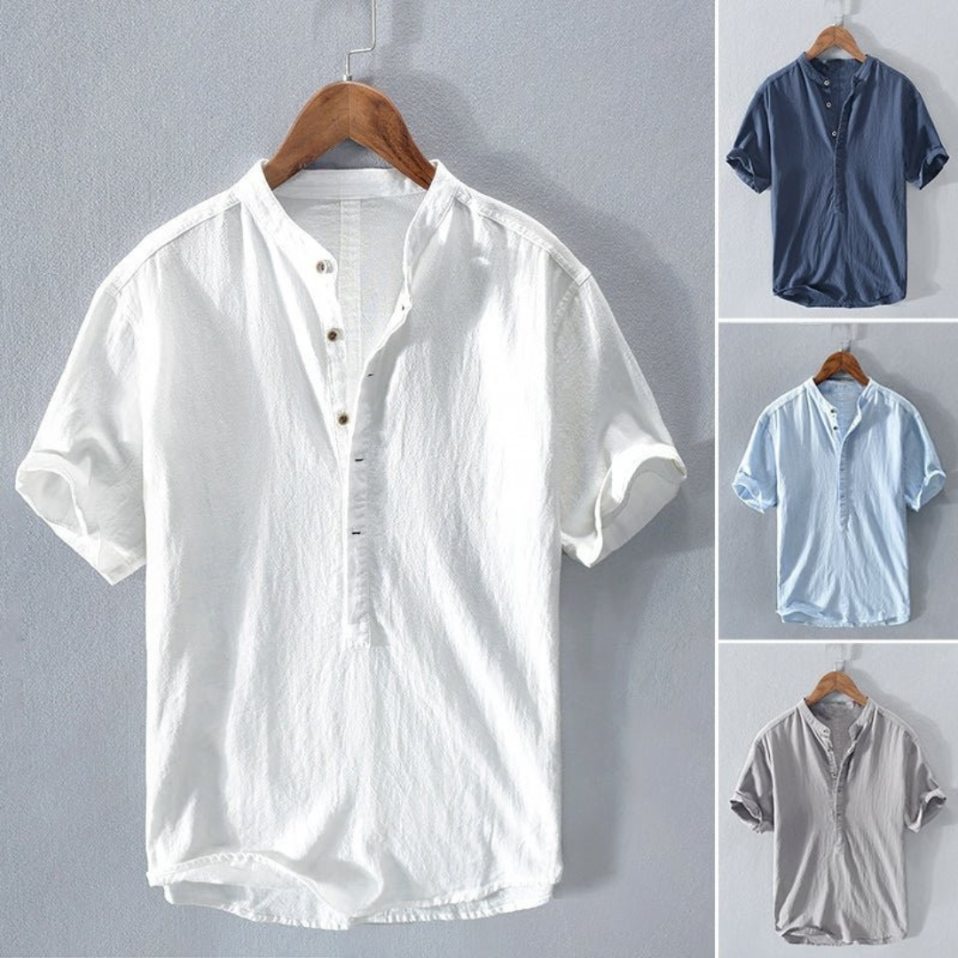 Louis Riviera | CHEMISE EN LIN PREMIUM - Achetez 3, Recevez 1 GRATUIT (Tous les 4 Couleurs)