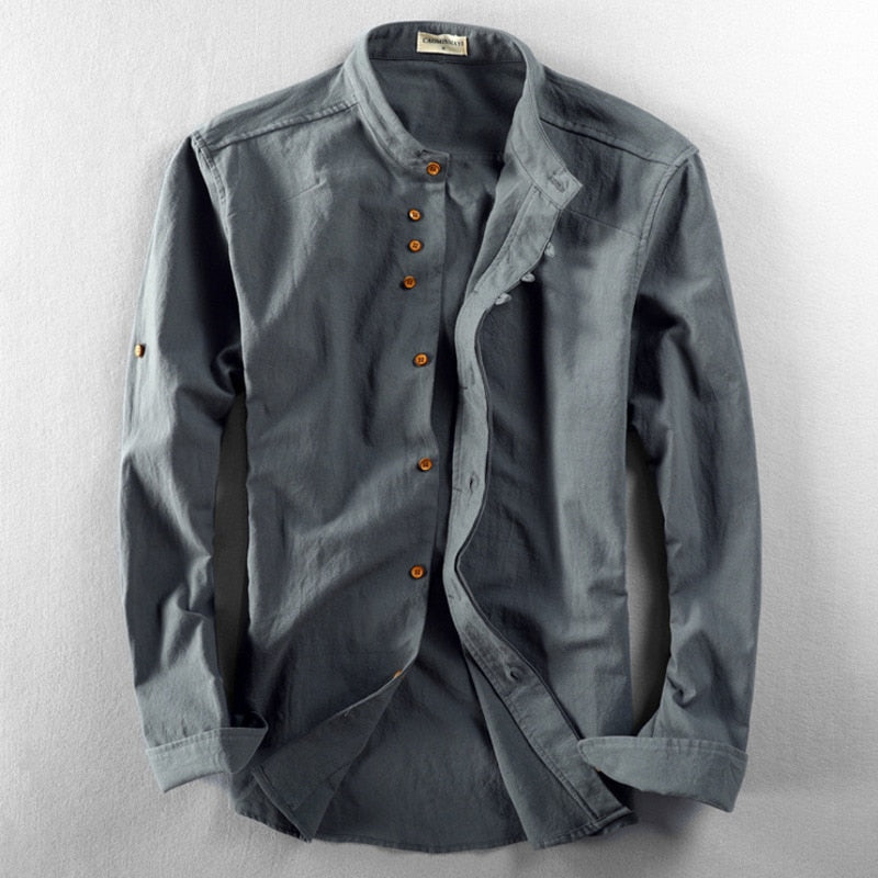 Louis Riviera | CHEMISE HOMME INSPIRÉE DU JAPON - Charbon
