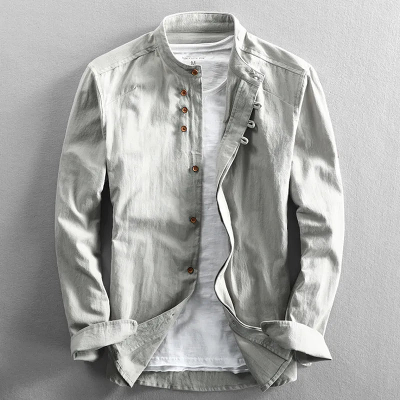 Louis Riviera | CHEMISE HOMME INSPIRÉE DU JAPON - Gris