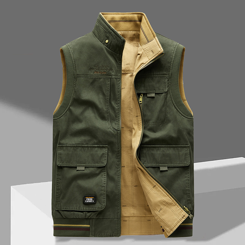 Louis Riviera | GILET D'HOMME DE LUXE - Khaki Vert
