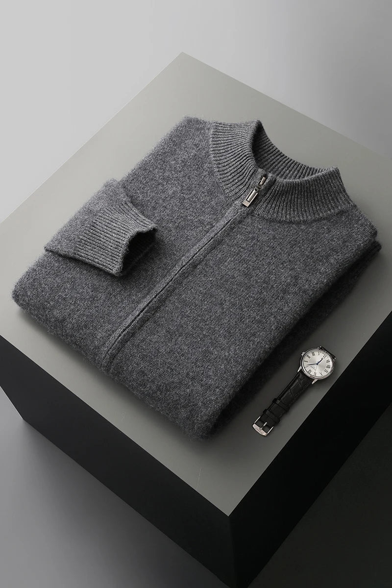Louis Riviera | GILET DE LUXE EN LAINE DE CACHEMIRE PREMIUM - Gris Foncé
