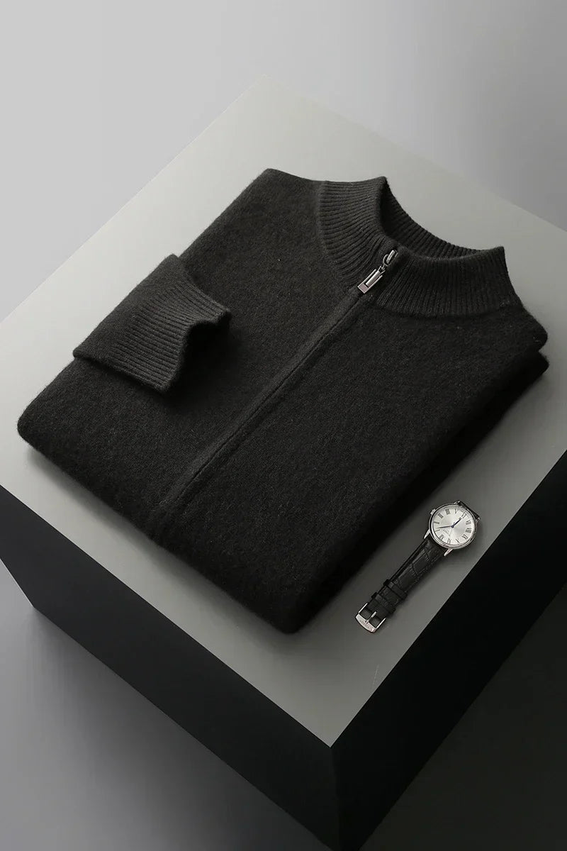 Louis Riviera | GILET DE LUXE EN LAINE DE CACHEMIRE PREMIUM - Noir