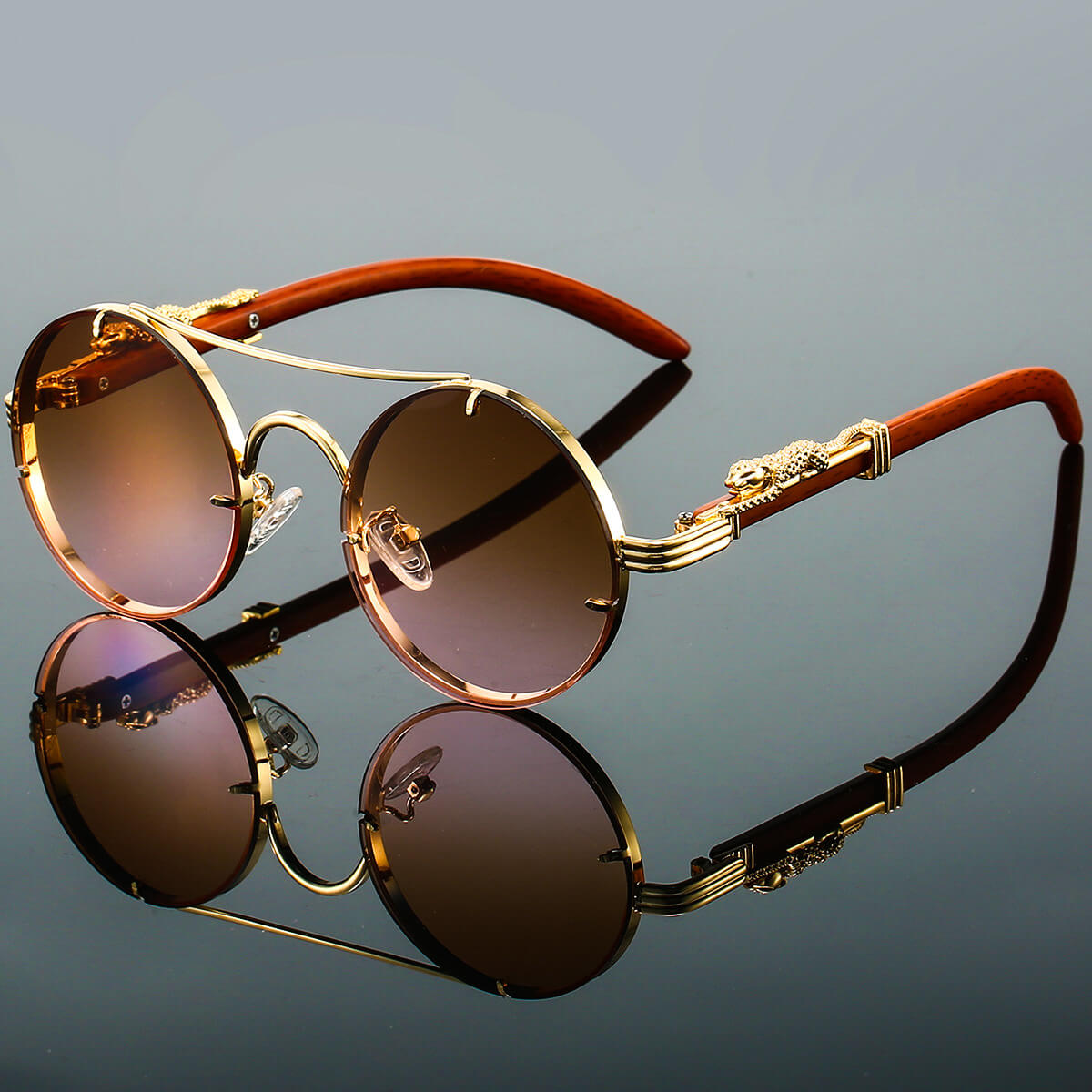 Louis Riviera | LUNETTES DE SOLEIL AU STYLE RÉTRO - Marron