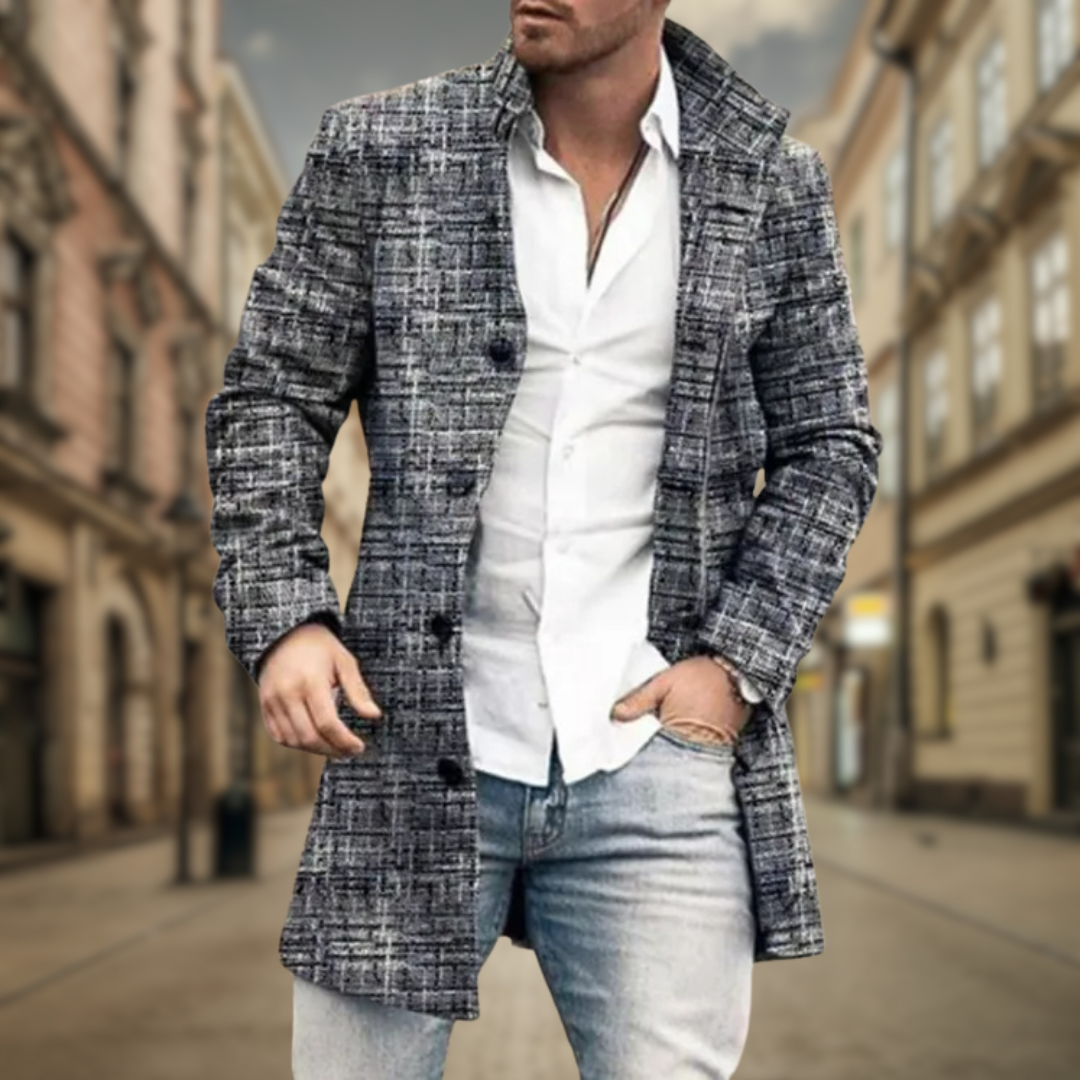 Louis Riviera | MANTEAU ÉLÉGANT POUR HOMME - Gris Mélange