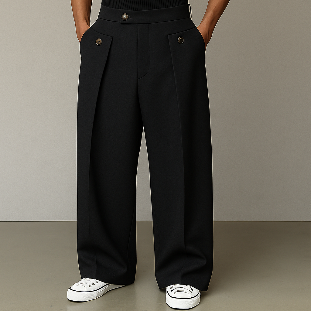 Louis Riviera | PANTALON HOMME TENDANCE - Noir