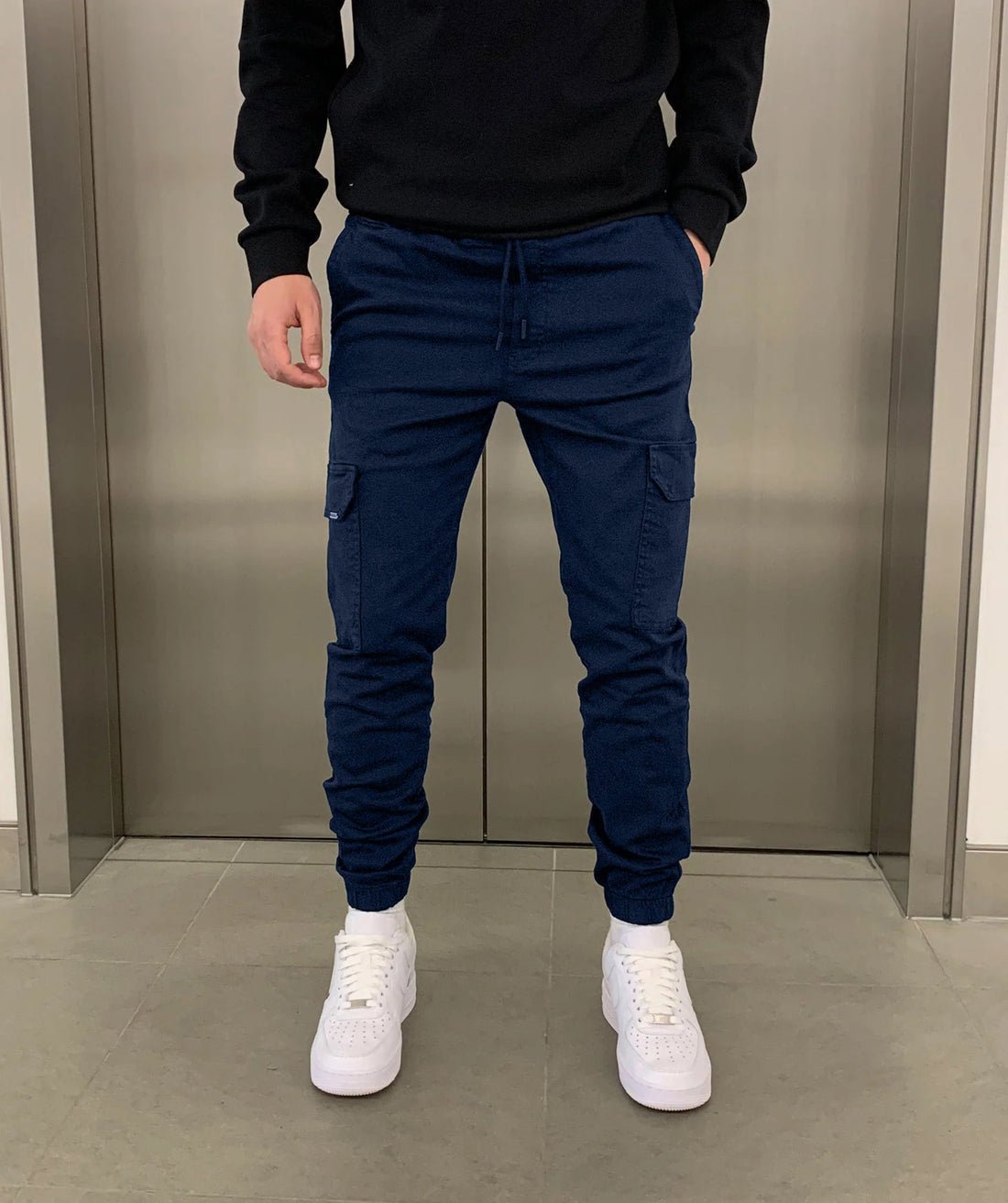 Louis Riviera | PANTALONS CARGO - Bleu marine