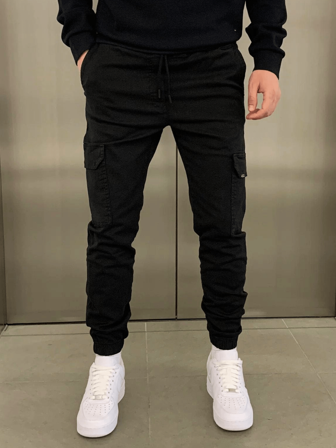 Louis Riviera | PANTALONS CARGO - Noir