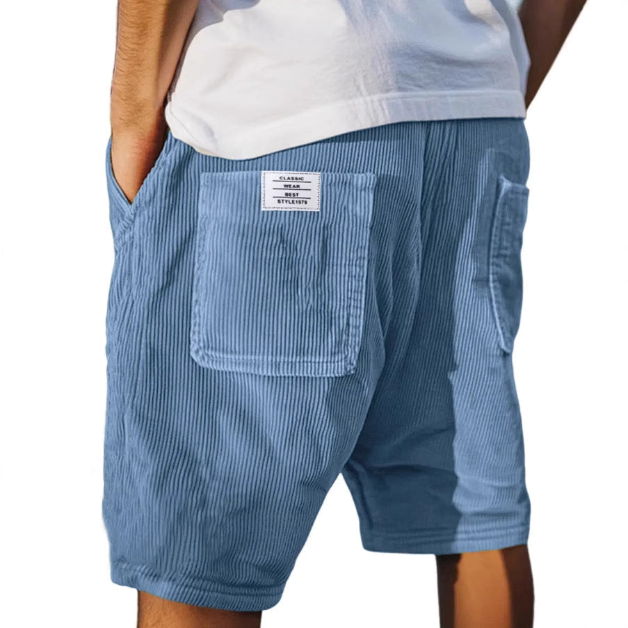 Louis Riviera | PANTALONS COURTS CHICS EN VELOURS - Bleu