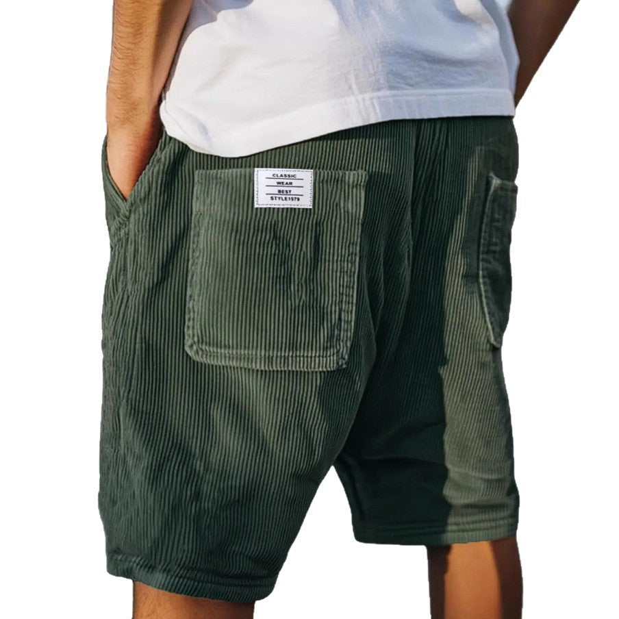 Louis Riviera | PANTALONS COURTS CHICS EN VELOURS - Vert foncé