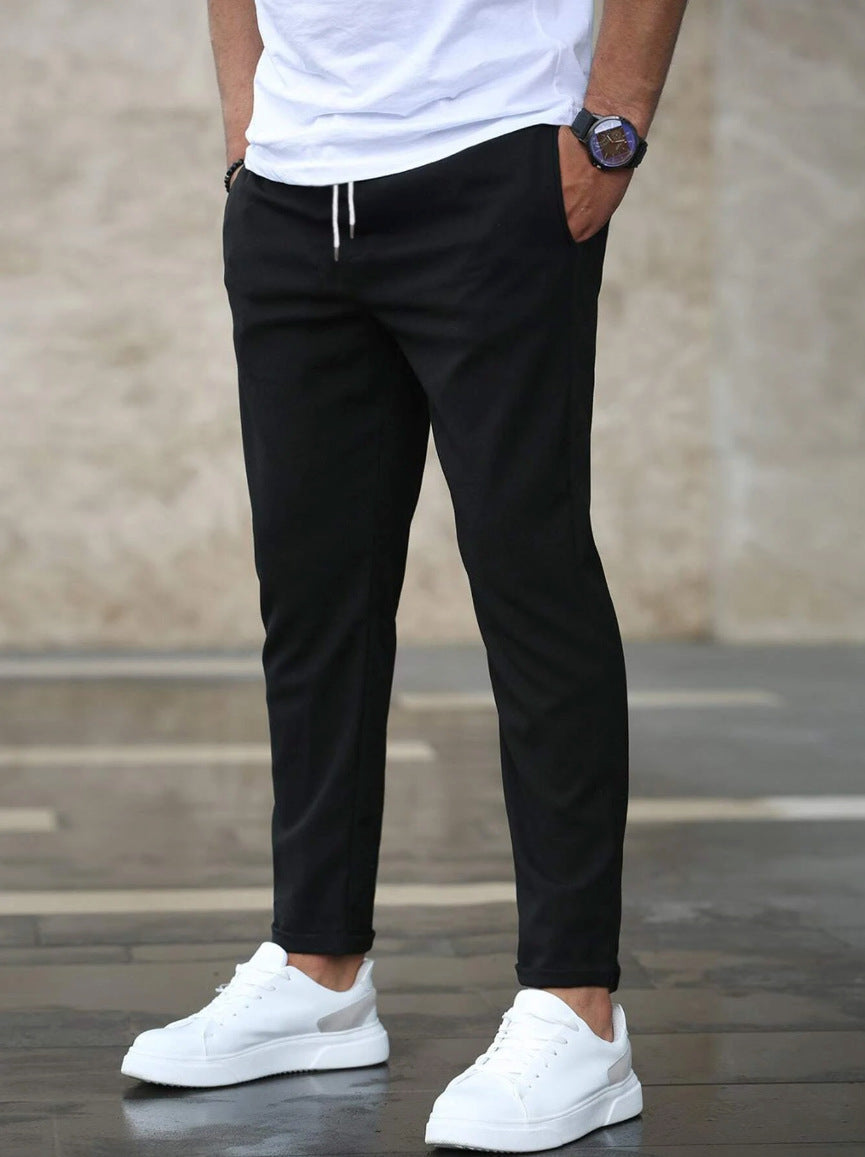 Louis Riviera | PANTALONS ÉLASTIQUES DE HAUTE QUALITÉ - Noir