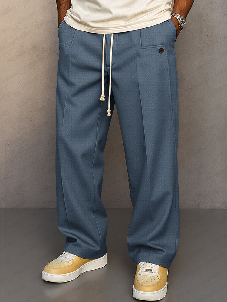 Louis Riviera | PANTALONS ÉLÉGANTS AVEC CORDON - Bleu