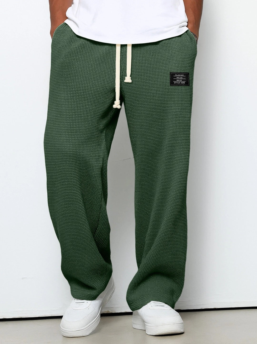 Louis Riviera | PANTALONS POUR HOMMES À COUPE CONFORTABLE - Vert Foncé