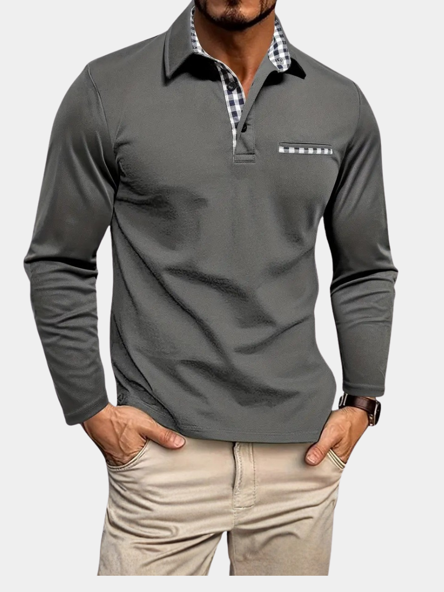 Louis Riviera | POLO À MANCHES LONGUES POUR HOMME - image 1