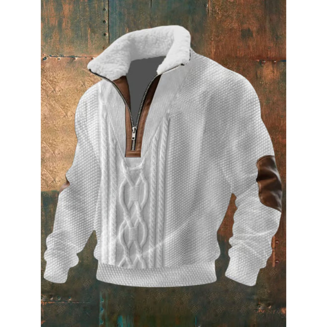Louis Riviera | PULL À COL HAUT EN POLAIRE - Blanc