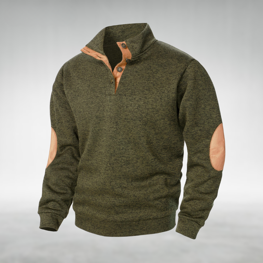 Louis Riviera | PULL CLASSIQUE HOMME - Vert Militaire