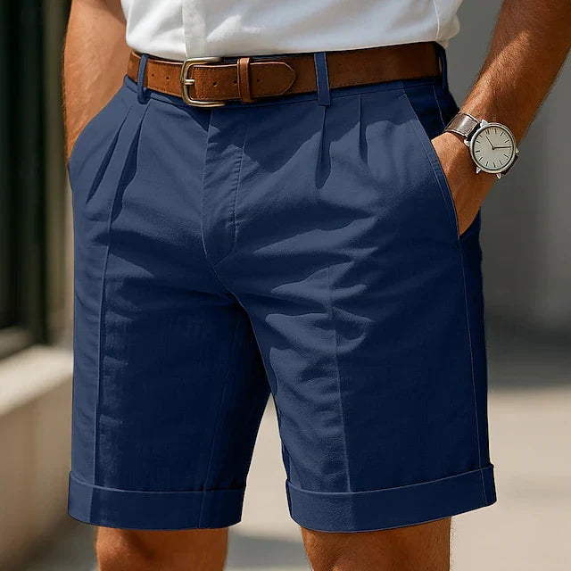 Louis Riviera | SHORT D'ÉTÉ PLISSÉ POUR HOMMES - Bleu