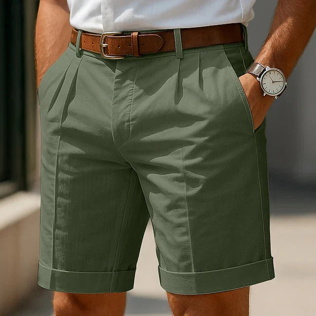 Louis Riviera | SHORT D'ÉTÉ PLISSÉ POUR HOMMES - Vert