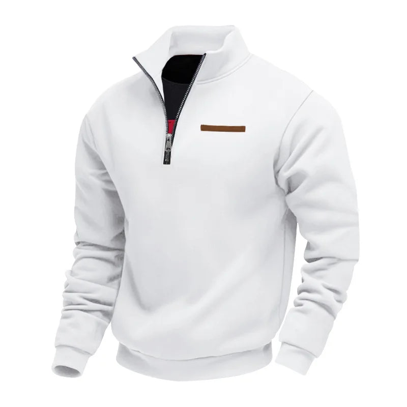 Louis Riviera | SWEAT CASUAL HOMME EN POLAIRE - Blanc