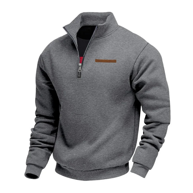 Louis Riviera | SWEAT CASUAL HOMME EN POLAIRE - Gris Foncé