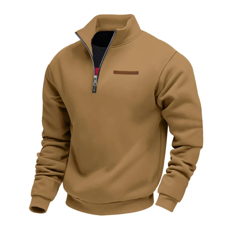 Louis Riviera | SWEAT CASUAL HOMME EN POLAIRE - Marron