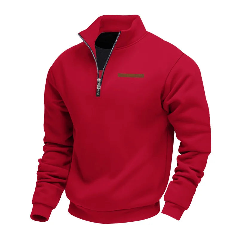 Louis Riviera | SWEAT CASUAL HOMME EN POLAIRE - Rouge