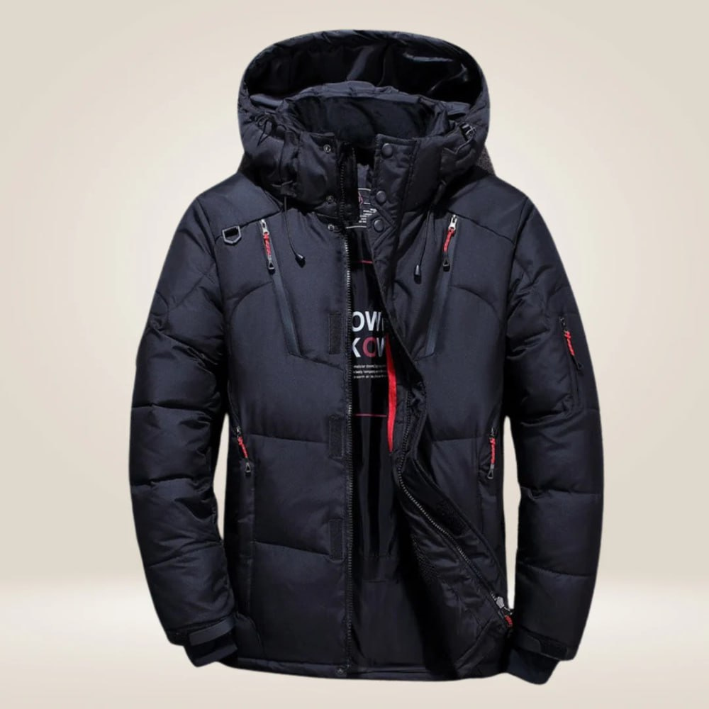 Louis Riviera | VESTE D'HIVER EN DUVET - Noir