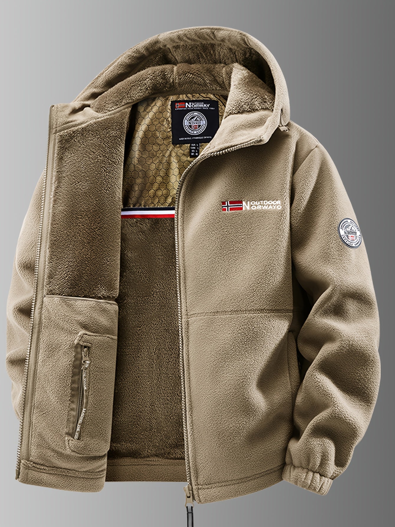 Louis Riviera | VESTE THERMIQUE EN POLAIRE POUR HOMME - Kaki